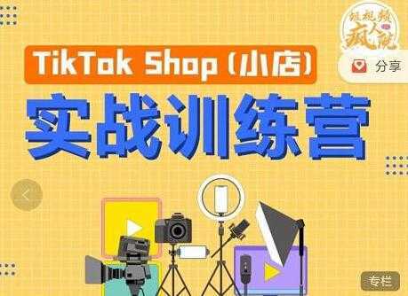 疯人院《TIKTOK SHOP小店实战训练营》海外小店带货，从0到1掌握TK小店运营-韬哥副业项目资源网