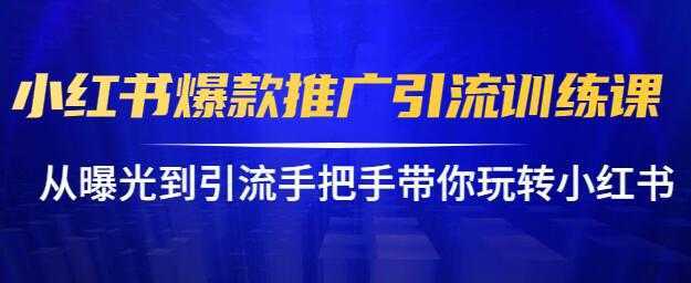 小红书怎么推广，小红书爆款推广引流训练课12.0，手把手带你玩转小红书-韬哥副业项目资源网