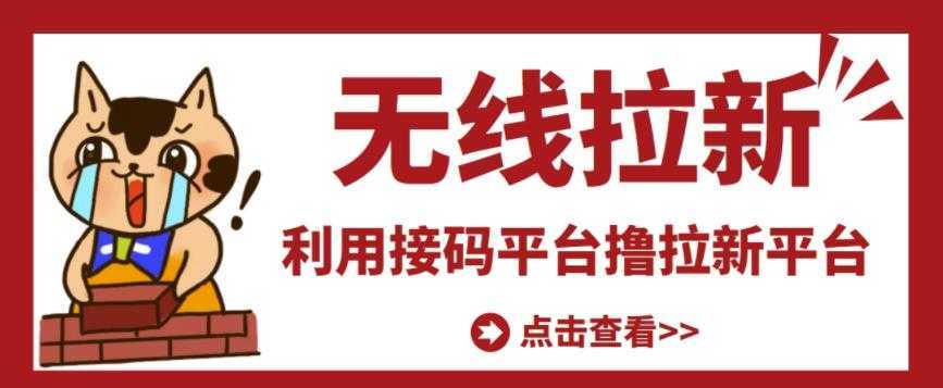 最新接码无限拉新项目，利用接码平台赚拉新平台差价，轻松日赚500+-韬哥副业项目资源网