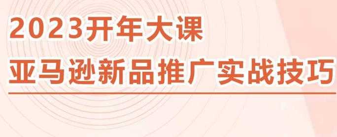 2023亚马逊新品推广实战技巧，线下百万美金课程的精简版，简单粗暴可复制，实操性强的推广手段-韬哥副业项目资源网