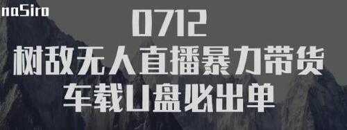 树敌‮习研‬社抖音无人直播暴力带货车载U盘必出单，单号单日产出300纯利润-韬哥副业项目资源网