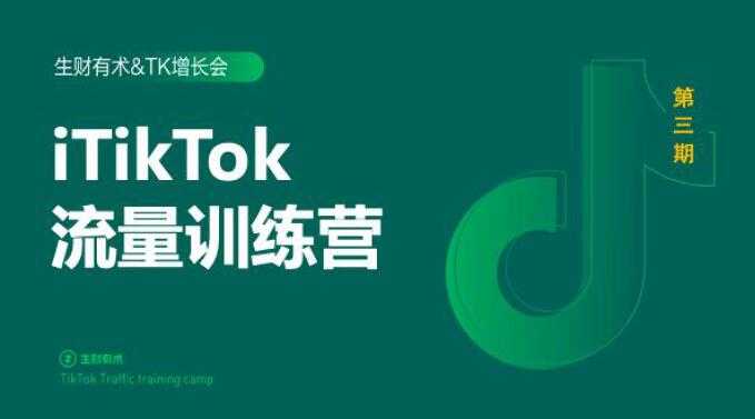 2020最新TikTok流量增长训练营（完结）附PPT-韬哥副业项目资源网