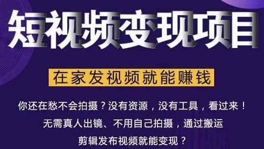 随风短视频变现项目：从0到1教你打造爆款短视频变现，在家发视频就能赚钱-韬哥副业项目资源网