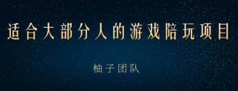 适合大部分人的游戏陪玩项目，把空余时间和游戏爱好变成收入【视频课程】-韬哥副业项目资源网