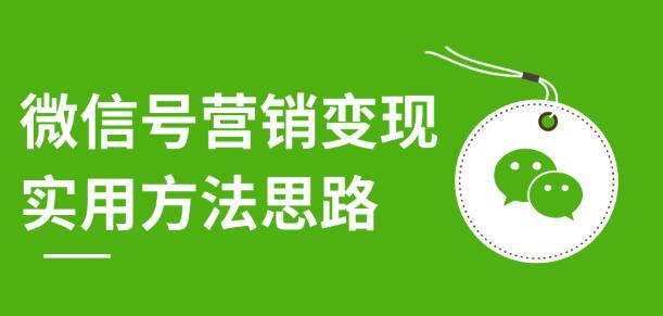 微信号营销变现实用方法思路，朋友圈刷屏裂变（共12节）价值199元-韬哥副业项目资源网