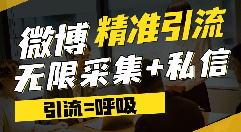 微博最新引流技术，软件提供博文评论采集+私信实现精准引流【揭秘】-韬哥副业项目资源网