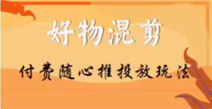 【万三】好物混剪付费随心推投放玩法，随心投放小课抖音教程-韬哥副业项目资源网