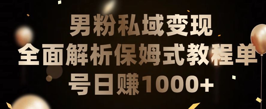 男粉私域长期靠谱的项目，经久不衰的lsp流量，日引流200+，日变现1000+【揭秘】-韬哥副业项目资源网