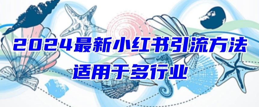 2024最新小红书引流，适用于任何行业，小白也可以轻松的打粉【揭秘】-韬哥副业项目资源网