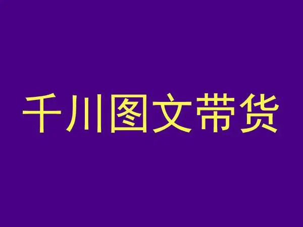 千川图文带货，测品+认知+实操+学员问题，抖音千川教程投放教程-韬哥副业项目资源网