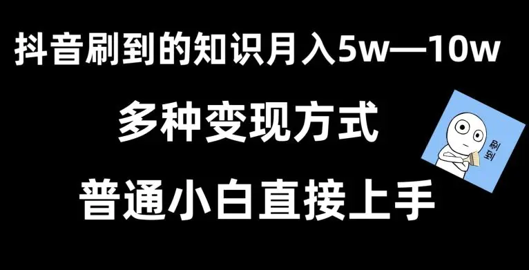 抖音刷到的知识，每天只需2小时，日入2000+，暴力变现，普通小白直接上手【揭秘】-韬哥副业项目资源网