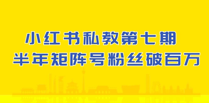 (10650期）小红书的-私人教练第七期，小红书的90天增粉18w，1周增粉过万 大半年矩阵账号粉丝们破百万-韬哥副业项目资源网