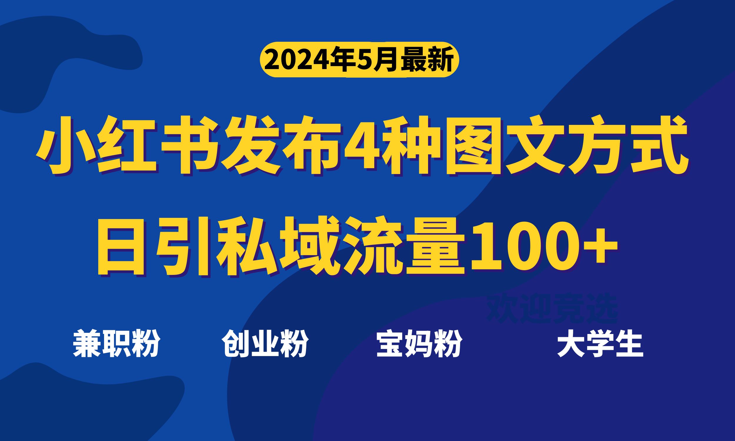 （10677期）全新小红书发布这四种图文并茂，日引私域流量池100 不是问题，-韬哥副业项目资源网