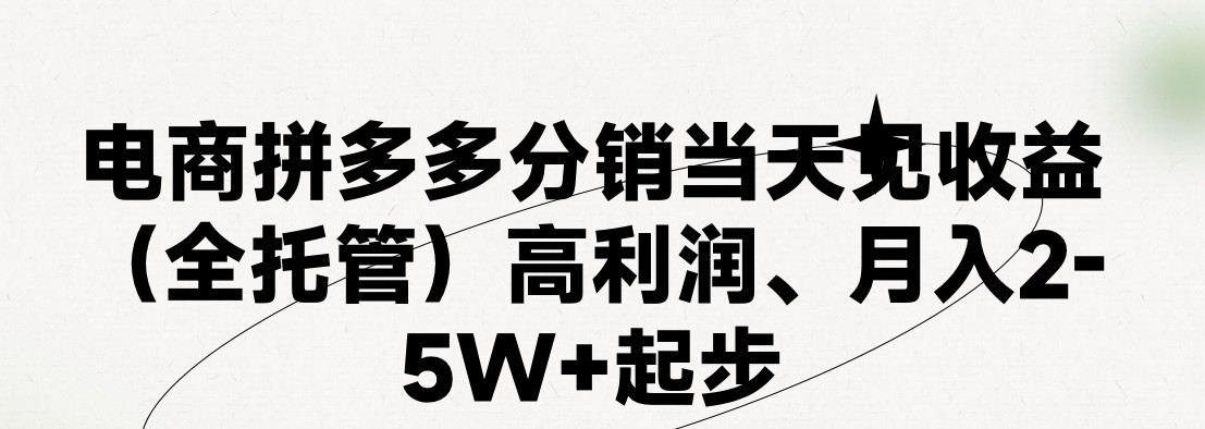 最新拼多多模式日入4K+两天销量过百单，无学费、 老运营代操作、小白福利，了解不吃亏-韬哥副业项目资源网