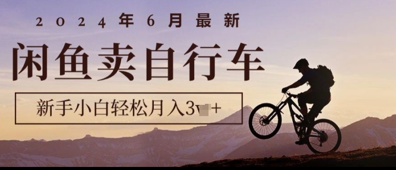 2024年6月全新淘宝闲鱼单车，新手入门轻轻松松月收入1w ，零风险新项目-韬哥副业项目资源网