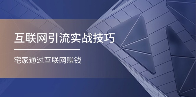 （11108期）互联网引流实操技巧(适合微商，吸引宝妈)，宅家通过互联网赚钱（17节）-韬哥副业项目资源网