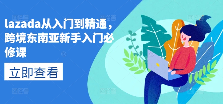 lazada从入门到精通，跨境东南亚新手入门必修课-韬哥副业项目资源网