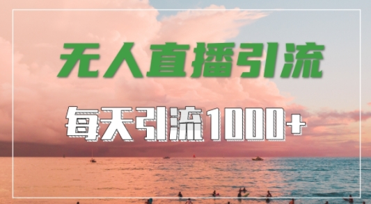 抖音快手视频号全平台通用，无人直播引流法，超暴力引流1000+高质量精准创业粉【揭秘】-韬哥副业项目资源网