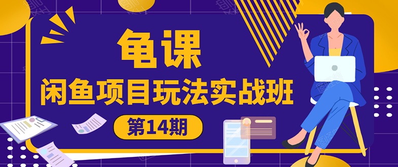 （1479期）龟课《闲鱼项目玩法实战班第14期》批量细节玩法，一个月收益几万-韬哥副业项目资源网