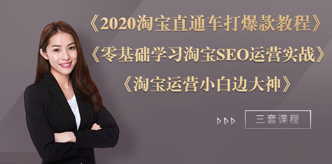 （1196期）《2020淘宝直通车打爆款》+《零基础学习淘宝SEO》+《淘宝运营小白变大神》-韬哥副业项目资源网