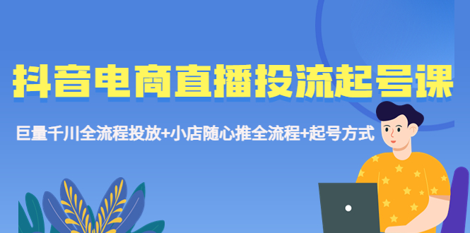 （5585期）抖音电商直播投流起号课程 巨量千川全流程投放+小店随心推全流程+起号方式-韬哥副业项目资源网