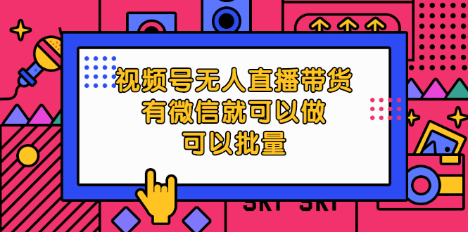 （2032期）视频号无人直播带货，有微信就可以做，可以批量【视频课程】-韬哥副业项目资源网