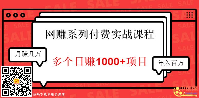 （1017期）网赚系列付费实战课程：多个日赚1000+项目，全是干货！-韬哥副业项目资源网