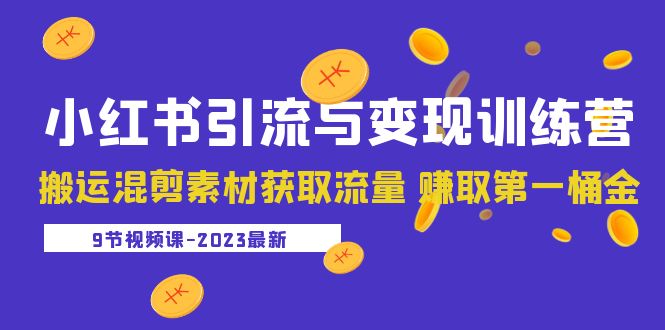 （5546期）2023小红书引流与变现训练营：搬运混剪素材获取流量 赚取第一桶金（9节课）-韬哥副业项目资源网