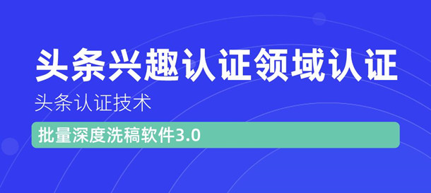 （1146期）头条认证技术：头条兴趣认证领域认证准备软件（附批量深度洗稿软件3.0）-韬哥副业项目资源网