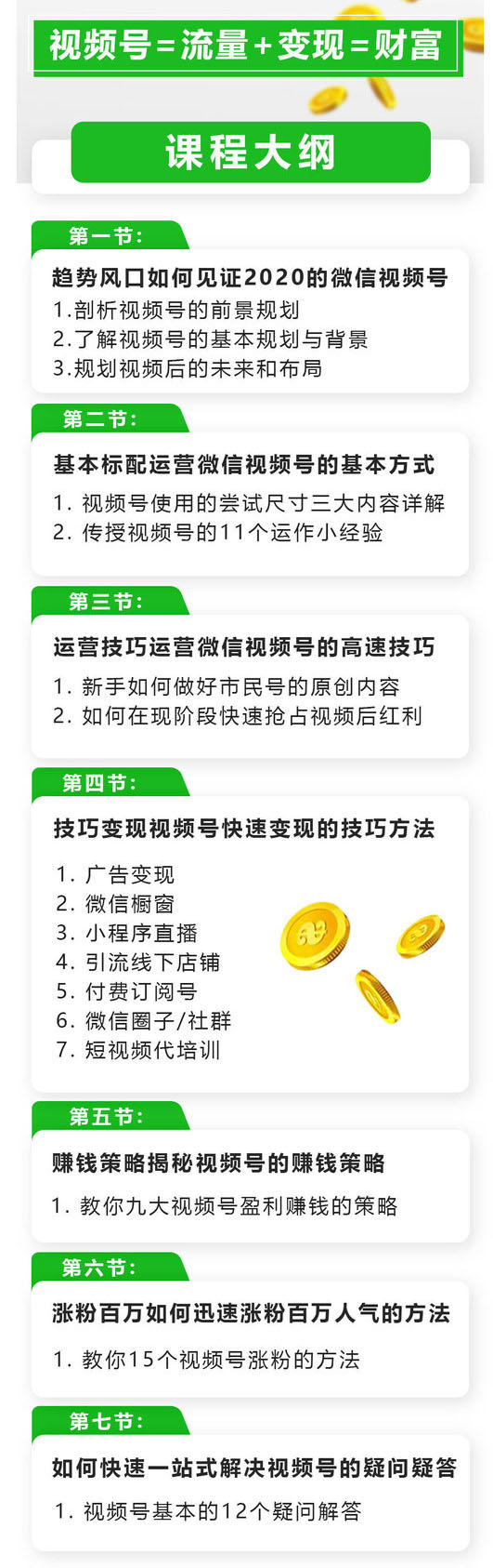 （3020期）玩转微信视频号赚钱：小白变大咖 涨粉百万 实现快速变现1000万的现金流-韬哥副业项目资源网