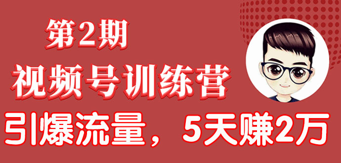 （1532期）视频号训练营第2期：引爆流量疯狂下单，5天赚2万+全流程解析！