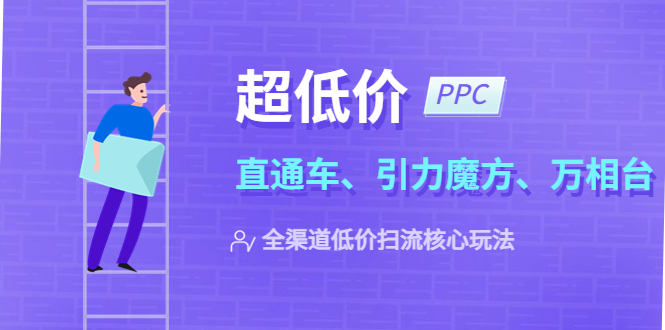 （5659期）2023超低价·ppc—“直通车、引力魔方、万相台”全渠道·低价扫流核心玩法-韬哥副业项目资源网