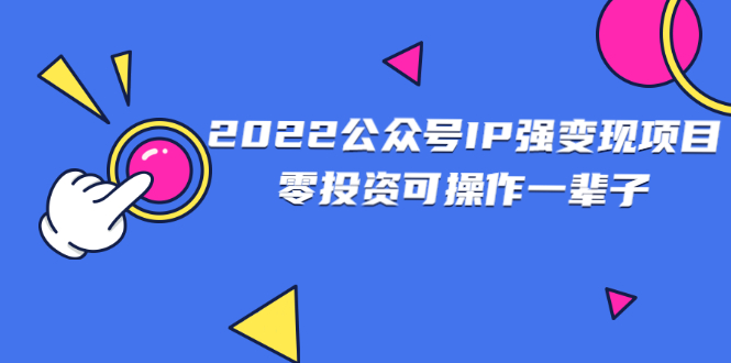 （2460期）2022公众号IP强变现项目，零投资可操作一辈子-韬哥副业项目资源网